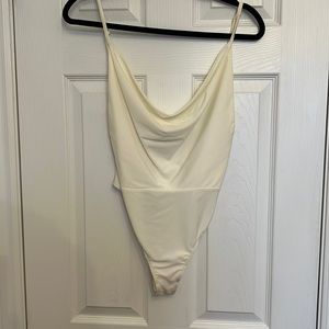 Cowl neck bodysuit